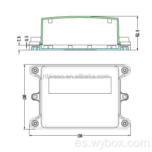 Caja de pared para chimenea eléctrica caja de electrónica exterior caja impermeable única tamaños de caja de conexiones estándar